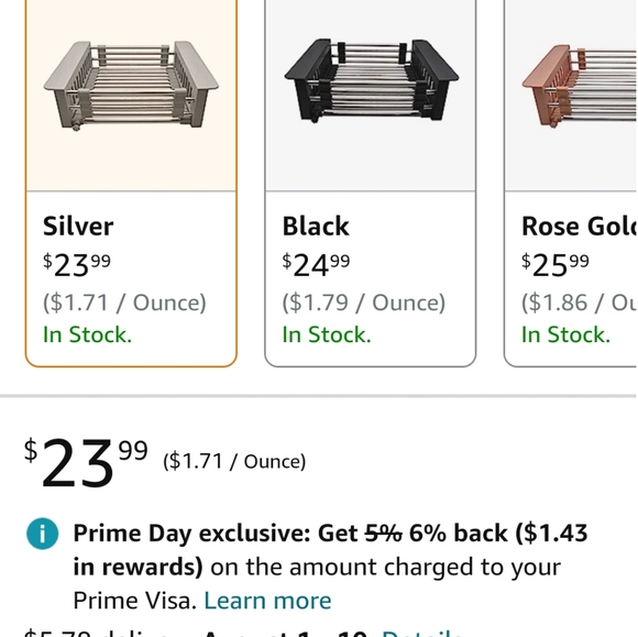 Hoshen Kitchen Square Sink Retractable Drain Rack, Stainless Steel Drain Basket - Picture 6 of 6